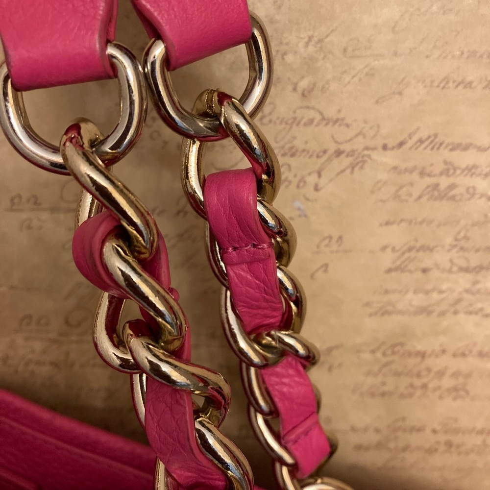 Kate Spade Hot Pink Leather Chain Straps Handbag - Picture 7 of 16